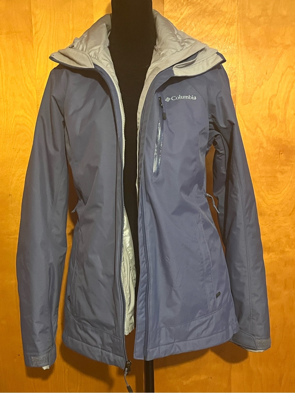Columbia Women's S Nordic Point II Omni-Heat Interchange Slate Blue Ski Jacket